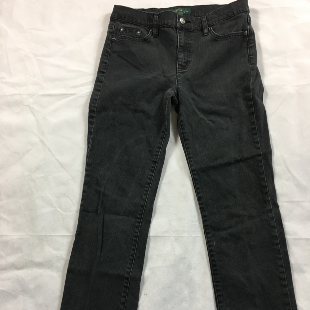 Lauren jeans black straight cut size 6 jeans